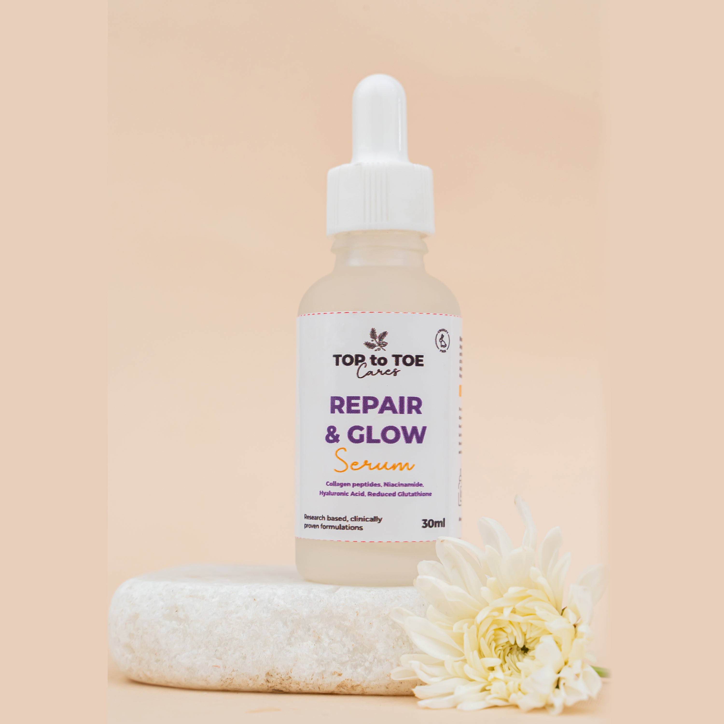 Repair & Glow Serum [Collagen Peptides, Niacinamide, Hyaluronic Acid, Reduced Glutathione, Alpha Arbutin & Ferulic Acid]