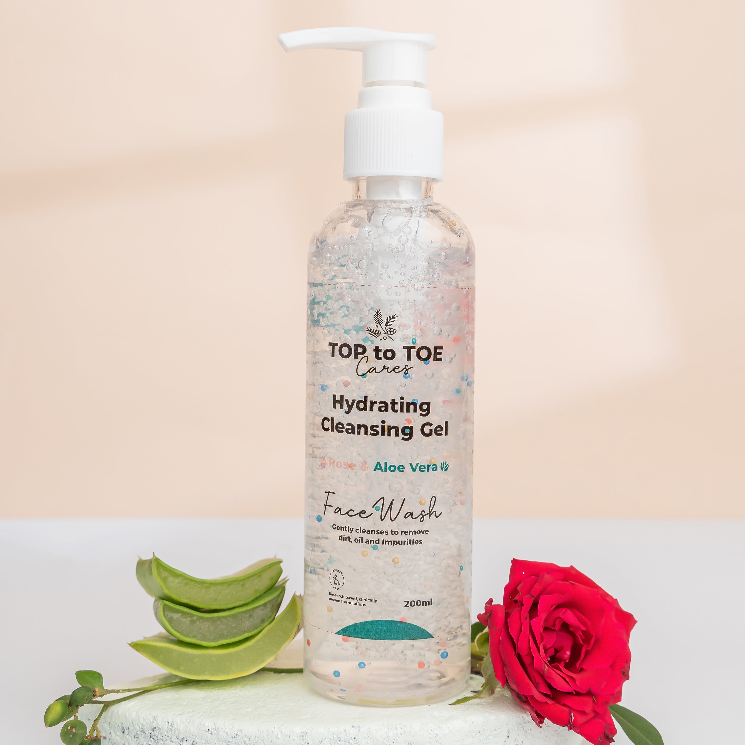 Hydrating Cleansing Gel [Rose Extract, Aloe Vera, Niacinamide, Hyaluronic Acid & Propylene Glycol]