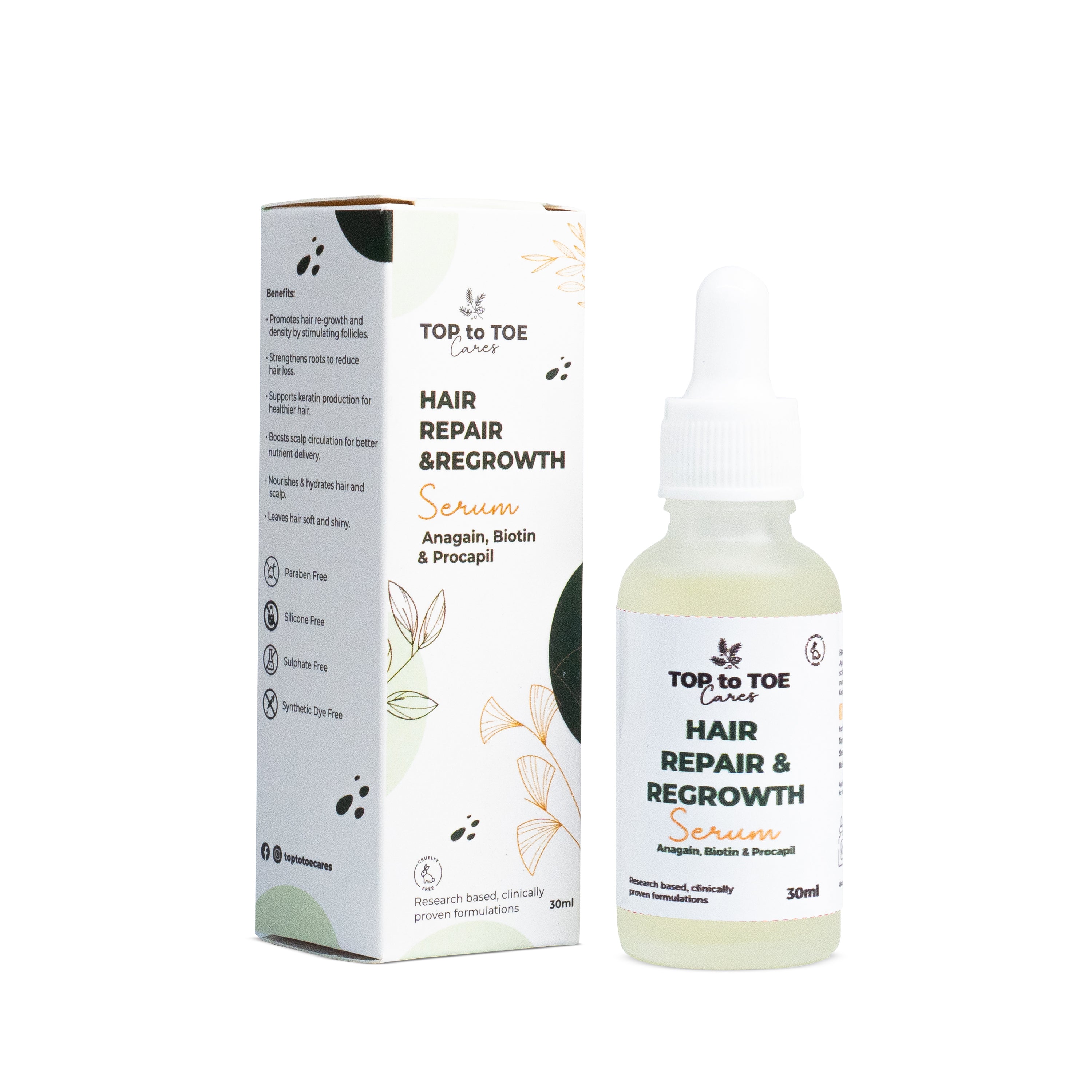 Hair Repair & Regrowth Serum [Anagain, Biotin & Procapil]