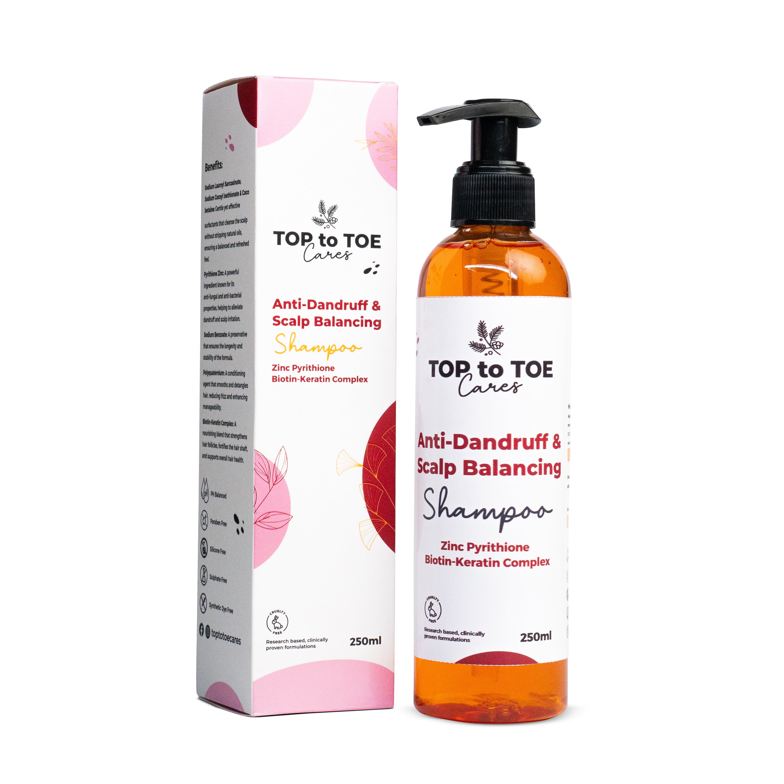 Anti-Dandruff & Scalp Balancing Shampoo [Zinc Pyrithione, Biotin-Keratin Complex]