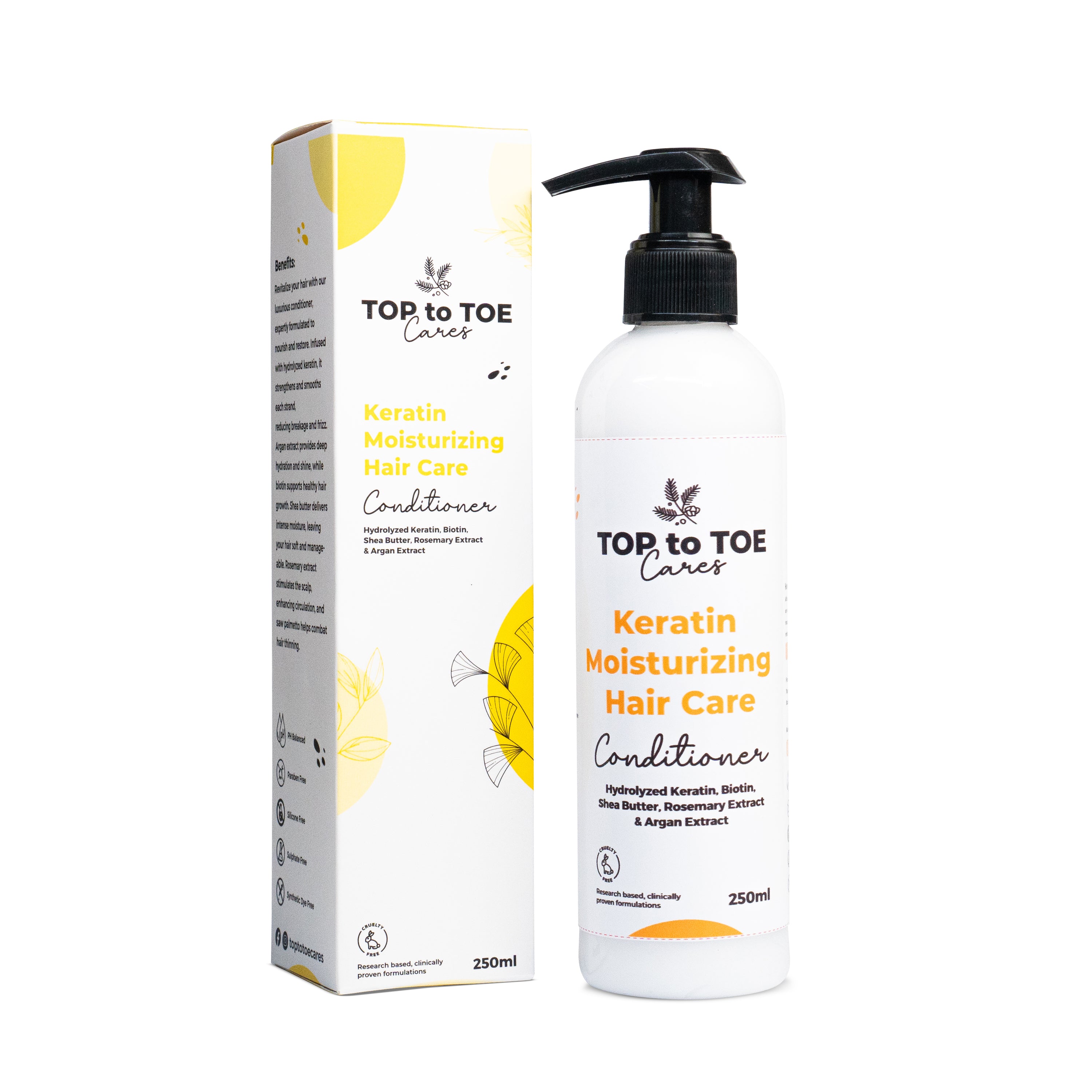 Keratin Moisturizing Hair Care Conditioner [Keratin, Biotin, Argan Oil, Saw Palmetto, Argan & Rosemary Extract]